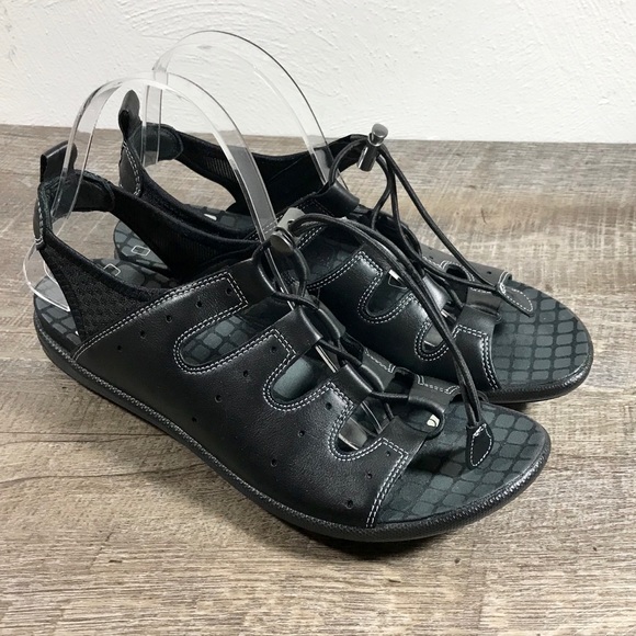 Black ecco sandals Clearance